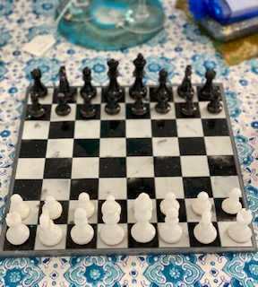Chess Board — hand-carved marble chess set