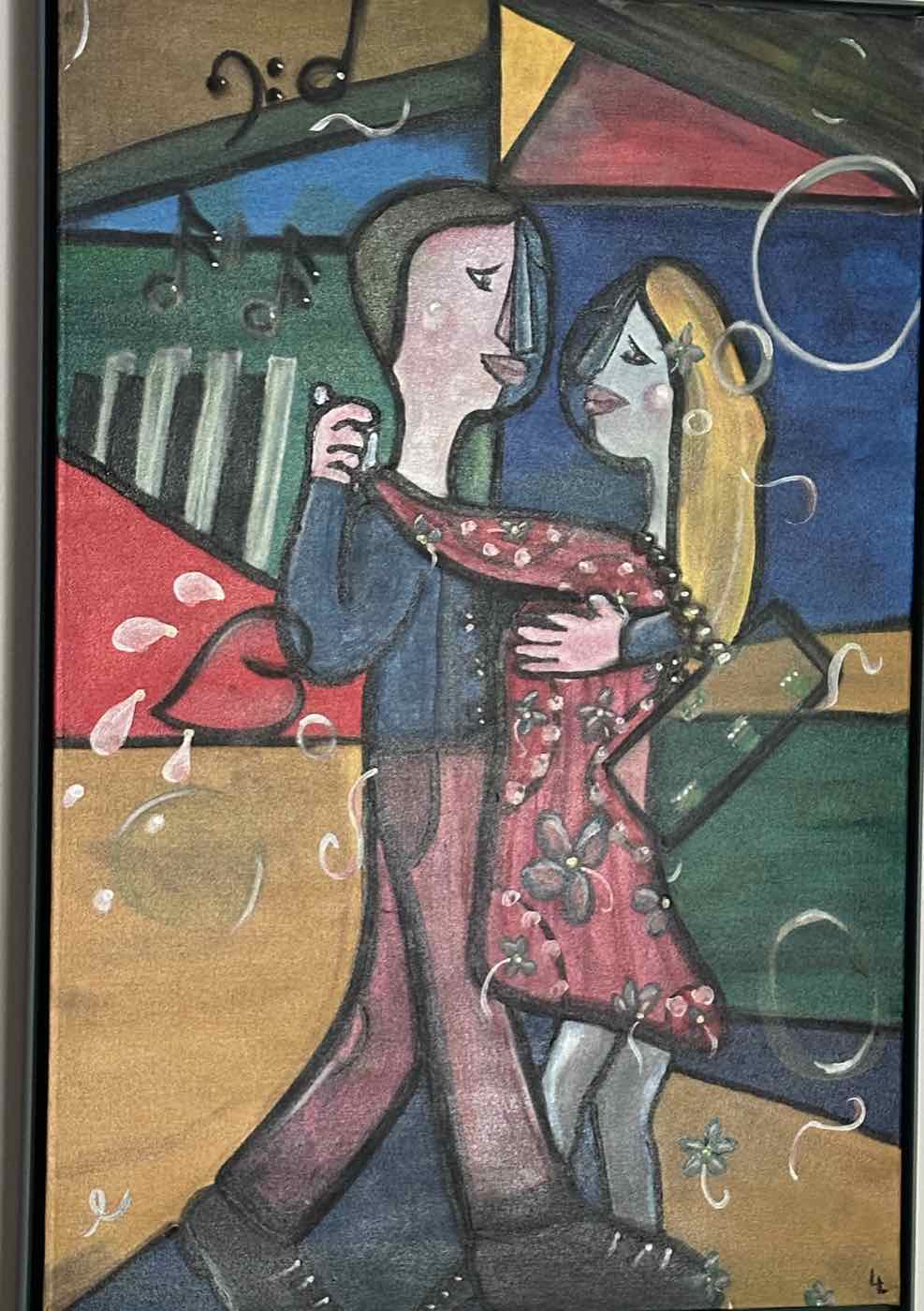 The Dance — cubist-style figurative painting